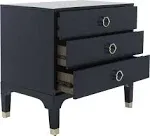 Safavieh Lorna 3 Drawer Contemporary Night Stand - Navy