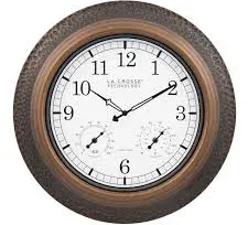 Atomic Metal Wall Clock 433-3256A