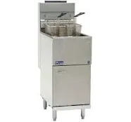 Propane Pitco 45C+S 42-50 lb. Stainless Steel Floor Fryer