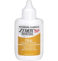 Zymox Plus Otic-HC Enzymatic Solution - 1.25 fl oz dropper