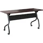 Lorell Mahogany Flip Top Training Table