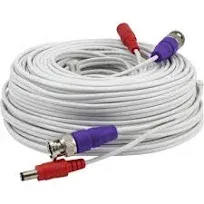 White 100ft BNC Extension Cable Compatible with Swann WMT-RB Day/Night Camera Video