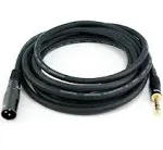 Monoprice 15ft Premier Series XLR male to 1/4Inch TRS male 16AWG Cable