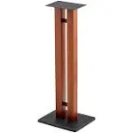 Monolith Speaker Stands - 32in, Cherry (Each), 50lbs Capacity, Adjustable Spikes