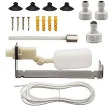 Water Fountain Auto Fill System, Autofill Water Level Kits Pond Auto Fill Float Valve with Adjustable Arm for Outdoor Fountains Ponds Pool Water Tank Garden