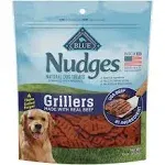 New Blue Buffalo Nudges Grillers Natural Dog Treats, Beef, 16oz Bag