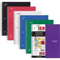 Five Star 1-Subject Wide Ruled Wirebound Notebook