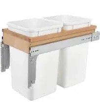 Rev-A-Shelf Double 27 Quart Top Mount Waste Container 4WCTM-15DM2-162