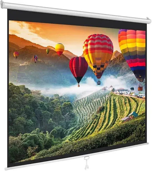 Pyle Universal Pull-Down Manual Projection Screen