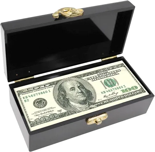 Black Lockable Cash Box Money Holder Cash Organizer Single Row Currency Acrylic