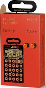 Teenage Engineering Pocket Operator PO-16 Factory, Lead Synthesizer for Keys Melodies. Sequencer with Parameter Locks, Play Styles & Punch-in Effects