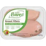 Just Bare Chicken, Breast Fillets, Boneless, Skinless - 16 oz