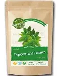 Eat Well Premium Foods Eat Well Gourmet Dried Peppermint Leaves 8 oz, Bulk Size Premium Dried Crushed Mint Leaves, 100% Natural Mint Leaf Peppermint