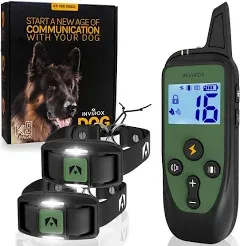 Shock Collar for Large Dog Spark K9 124 Levels with Remote 1100yd Range, Ni...