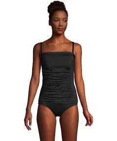 Lands’ End Women&#x27;s Bandeau Tankini Swimsuit Top - Size 12P