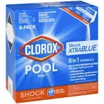 Clorox Pool & Spa Shock, Xtra Blue 2, 6-Pack - 6 pack, 1 lb packs