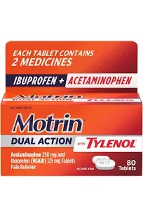 Motrin Dual Action Tablets