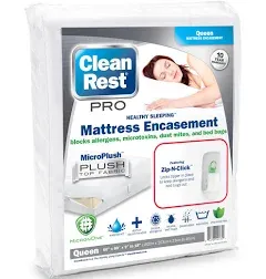 Clean Rest PRO Bed Bug/Allergen Waterproof Mattress Protection Encasement King