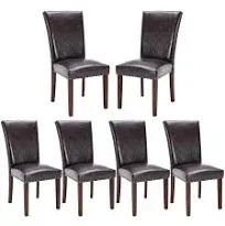 COLAMY Parsons Upholstered Dining Chairs (Set of 2)