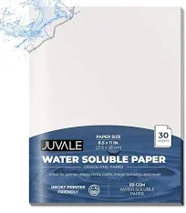 Juvale Water Soluble Dissolving Paper Sheets 8.5 x 11 in 30 Pack