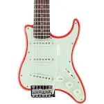 Traveler Guitar Travelcaster Deluxe Electric Travel Guitar Regular Fiesta Red | Reverb