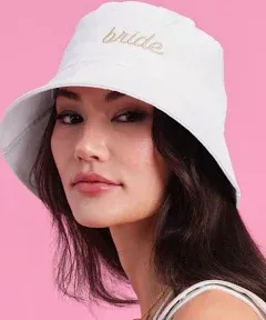 fetti Bachelorette Party Embroidered Bride Bucket Hat