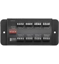 SPW8 Whole House Audio 8-Zone Speaker Distribution Panel Single Audio Input 300W Per Channel - OSD Audio