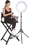 Inkeltech Ring Light - 18 inch 60 W Dimmable LED Ring Light Kit with Stand - Adjustable 3000-6000 K Color Temperature, Black