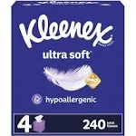 Kleenex Ultra Soft 3-ply Tissues (240 ct)