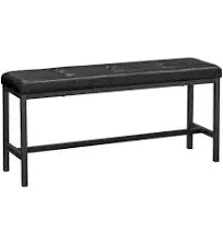 VASAGLE Dining Bench with PU Leather Padded Seat