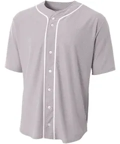 A4 Youth Full Button Baseball Top