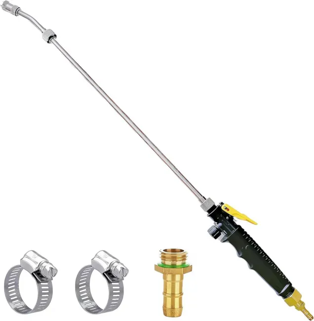 Sprayer Wand,Adjustabl<wbr/>e Universal Sprayer with 3/8&#034; Brass Barb, Stainless Steel