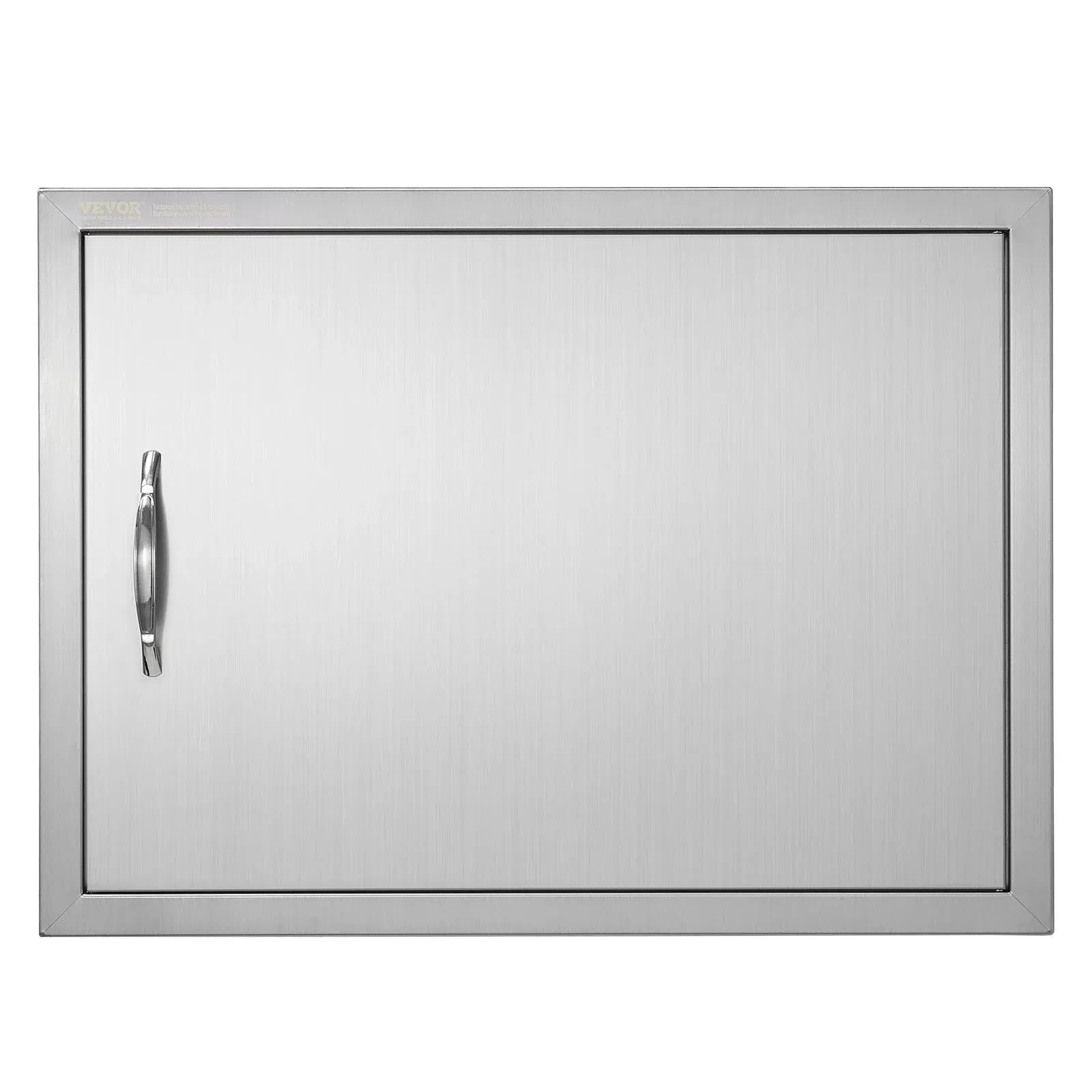 VEVOR Single Outdoor Kitchen Door 27 in. W x 20 in. H BBQ Access Door Stainless Steel Flush Mount Door Wall Vertical Door