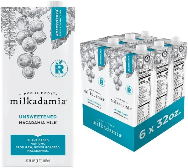 Milkadamia Macadamia Milk Unsweetened - 32 Fl. Oz.