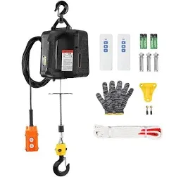 VEVOR 3-in-1 Electric Hoist Winch 1100 lbs 1500W Portable Power Winch Crane BXSDDHL1100BE27PCV1