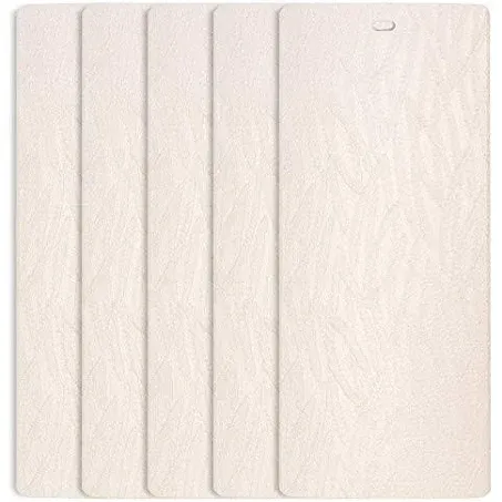 DALIX Orleans Vertical Window Blinds Premium Textured Set 5 Pack Qty / Ivory