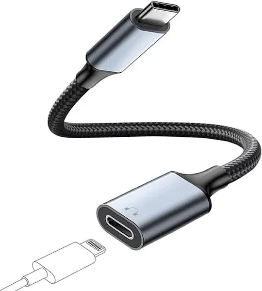 LecLooc USB C to Lightning Audio Adapter Cable