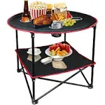 LESES Portable Folding Picnic Table Outdoor Camping Table with Storage Bag