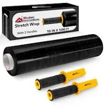 Modern Innovations 15 Inch Black Stretch Wrap Roll