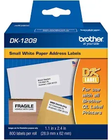 Brother DK1209 White Small Address Labels