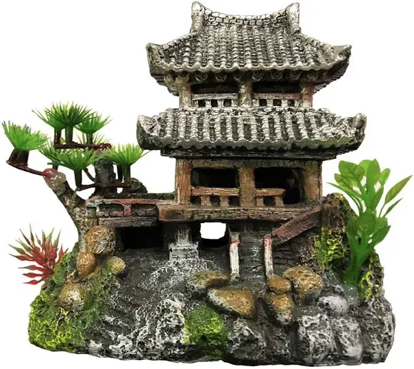  Aquarium Classical Resin Castle Decorations - Fish Tank Realistic Details 