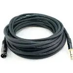 Monoprice 35ft Premier Series XLR male to 1/4in TRS male Cable, 16AWG (Gold Plated)