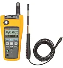 Fluke 975 AirMeter Indoor Air Quality IAQ Meter w/ Velocity Probe 975V