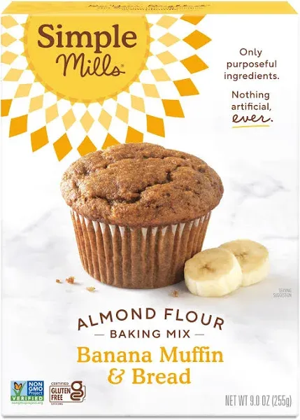 Simple Mills Almond Flour Banana Muffin & Bread Baking Mix