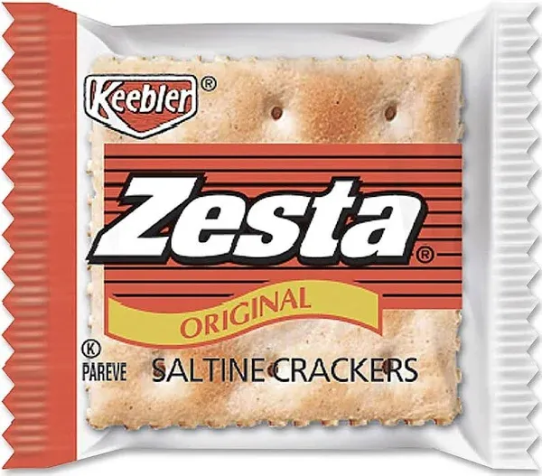 Zesta Saltine Crackers, 2 Crackers/Pack, 500 Packs/Carton