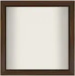 Americanflat 11x11 Shadow Box Frame, Walnut, Size: 11 inch x 11 inch