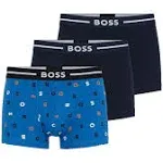 BOSS Men's 3-Pack Logo Trunks