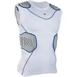 Champro Youth Bull Rush Compression Shirt, L / White/Grey