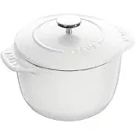 Staub Cast Iron 1.5-Qt. Petite French Oven - White