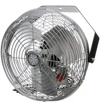 TPI Industrial U-12-TE 12&#034; 3-Speed Tilt-Head Wall-Mount Fan 900CFM 120V 1.1A